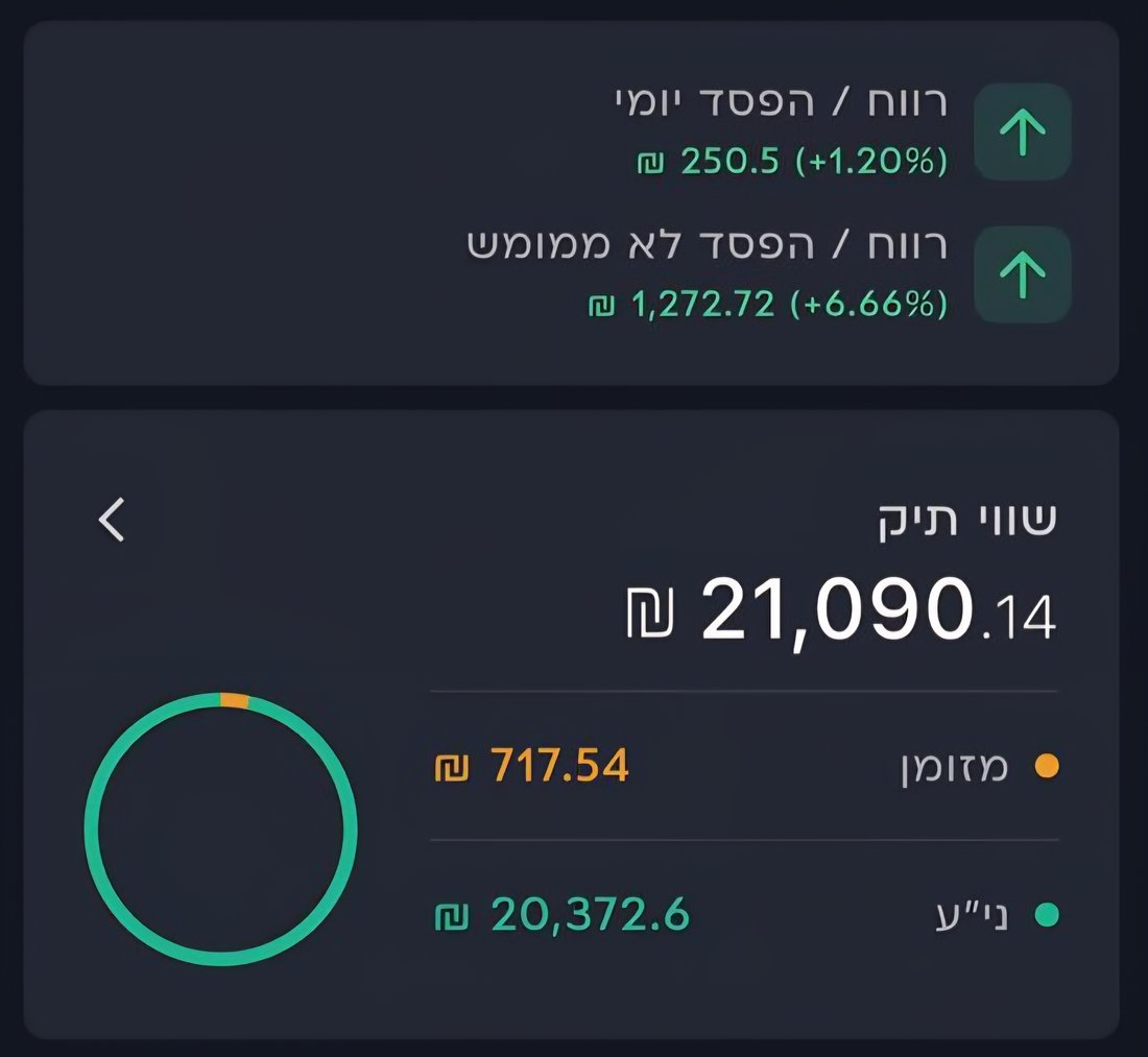 תיק השקעות של בוגר 9